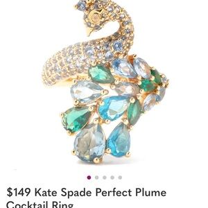 NWT!! $149 Kate Spade Perfect Plume Cocktail Ring, ONLY $49, GET IT, GIRL 😊😊🎁🎁